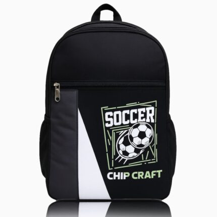 Soccer Spirit Black School/College Backpack - 35 litres