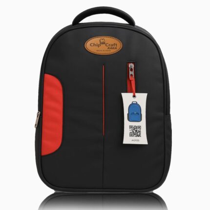 Velocity Black and Red School/College Backpack - 35 litres