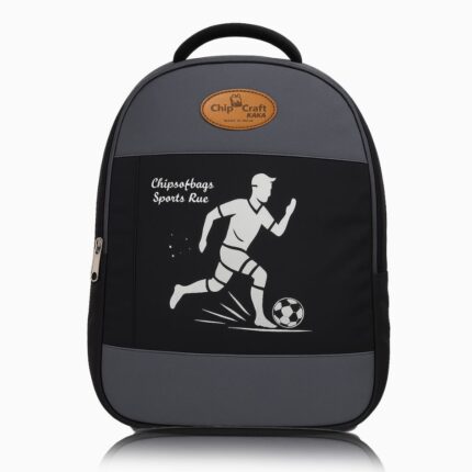 Sports spirit Black and Grey School/College Backpack - 35 litres
